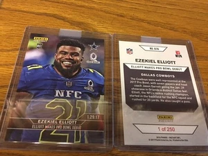 2016 Panini Instant NFL #876 Ezekiel Elliott Cowboys RC SP ROOKIE CARD 1 of 250 - Picture 1 of 1