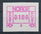 Norwegen Frama-ATM 1978, Aut.-Nr. 3 besseres x-Papier, Wertstufe 0100 ** 