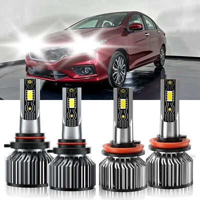 For Honda City 2015-2020 LED Headlight Bulb High/Low Beam Kit Super Bright White - Image 1 of 4