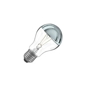 LEUCI tipo OSRAM Lampada INCANDESCENZA Goccia chiara 60W E27 CUPOLA ARGENTATA - Foto 1 di 2
