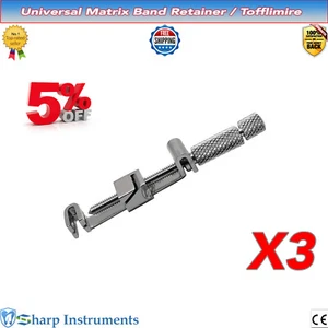 X3 Matrix Band Retainers Universal Tofflemire Clip Dental Restoration Instrument - Picture 1 of 3