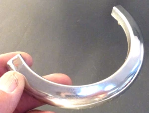 "SEEBURG WALLBOX 3W1 parte: "CUELLO"" COLLAR ALREDEDOR DE MONEDA GOTA - bonito usado cromo - Imagen 1 de 4