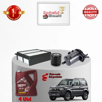 KIT TAGLIANDO FILTRI E OLIO SUZUKI JIMNY 1.5 DDIS 63KW 86CV 2005 ->