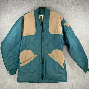 Bob Allen Quilted Shotgun Trap Skeet Duck Hunting Shooting Jacket Fleece Mens M - Picture 1 of 12