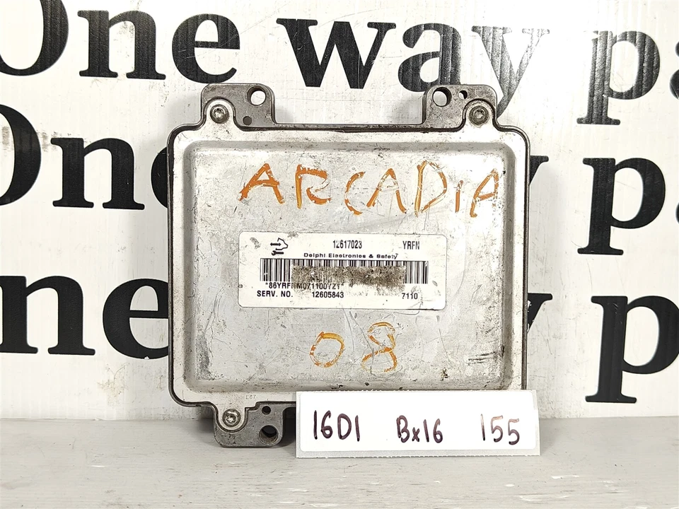 12605843 Saturn Aura 2007-2009 Unidad de control del motor Módulo ECU 16D1 155 B16 Foto 1 de 4