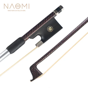Braided Carbon Fiber Violin Bow 4/4 Fiddler Bow Ebony Frog Abalone Concert Arch - Picture 1 of 6