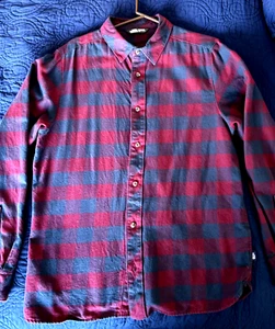 The North Face Hemd Herren L grau Buffalo kariert weich Flanell Gorpcore Wandern Drift - Bild 1 von 8