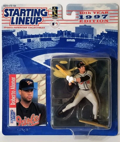 1997 Starting Lineup Roberto Alomar Baltimore Orioles SLU Kenner Sports Figure Cover