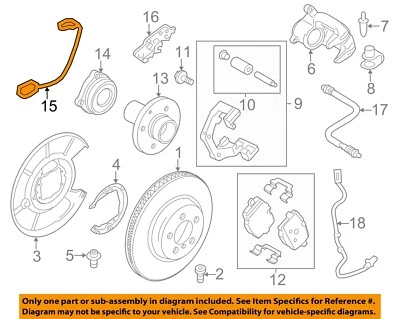 BMW OEM 10-17 535i GT xDrive Brake Components-Wear Indicator 34356791961 - Image 1 of 2