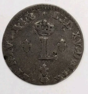 1764 A - Coloniale francese - Luigi XV - Billon - 2 Sols (Sou Marque) #656 - Foto 1 di 2