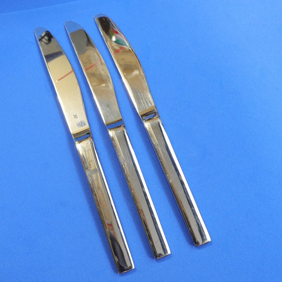 WMF Cromargan VELA Stainless 18/10 Glossy 3 Dinner Knife Andre Stocker Design - Image 1 of 4