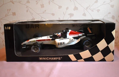 " MINICHAMP "  1:18 SCALE  FORMULA 1  JENSON BUTTON  B.A.R. HONDA 007 ( No 3 ) - Image 1 of 4