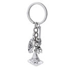 Wizard Hat Keychain Keyring Silver Witch Keyrings