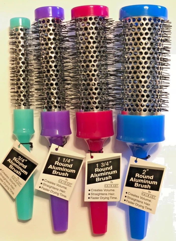 ROUND BRUSH THERMAL ASSIST ALUMINUM CORE  HAIR ART INT   3/4," 11/4", 1 3/4", 2" - Image 1 of 4