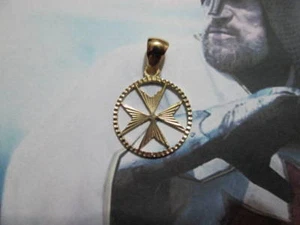 Cross of the Knights Templar made Yellow Gold 18 K- artisan product - Picture 1 of 3
