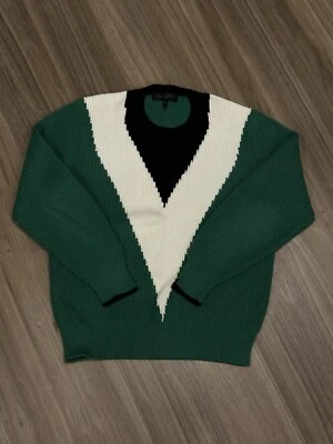 Rag & Bone Pattern Sweater, Green, Size Small - Image 1 of 3