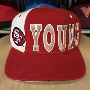 VTG 90s Starter San Francisco 49ers Steve Young Hat - Snapback Cap - Wool - NFL