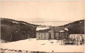 The Baraks at Gilford New Hampshire NH Gunstock Inn CCC 1940s Postcard - Picture 1 of 2