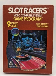 Caja de cartuchos completa Slot Racers Atari 2600 1981 nueva en caja sin abrir ¡RARA! - Imagen 1 de 8