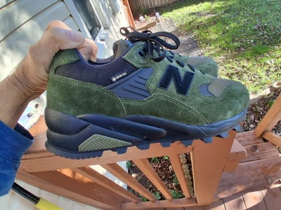 NEW! NEW BALANCE 580 GORE - TEX LOW KIMBU BLACK- GREEN SHOES SZ 11.5  MT580RBL - Image 1 of 4
