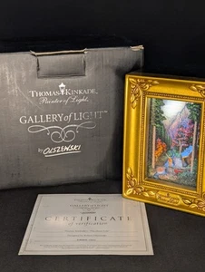 Olszewski Thomas Kinkade Pintor de Luz La Buena Vida Caja de Sombras Iluminada - Imagen 1 de 10