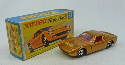 Matchbox Superfast MB33 Lamborghini Miura Gold with RED Interior - Image 1 of 2