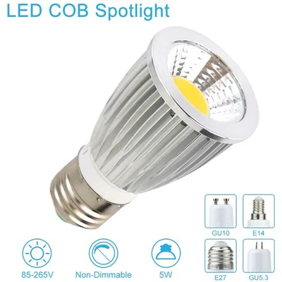 9W 12W 15W LED Glühbirne E14 E27 GU10 GU5.3 COB Birne Lampen Spot Strahler 220V - Bild 1 von 4
