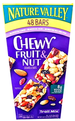 Nature Valley Chewy Trail Mix Fruit & Nut Granola Bars 48 Count EXP 05/2026 - Image 1 of 4