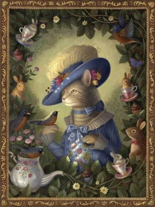 Wilhelmina in Reverie Art Print by Gina Matarazzo  9 x 12 in. Paper New Unframed - Picture 1 of 1