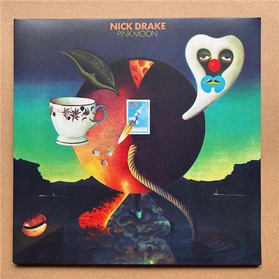 NICK DRAKE PINK MOON LP 2022 issue of 1972 album in g/fold cover with inner slee - Image 1 of 3
