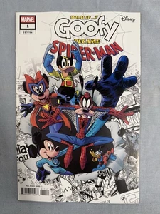 Marvel Comics WHAT IF GOOFY BECAME SPIDER-MAN #1 (2025) Disney Andrea Feccero - Picture 1 of 2