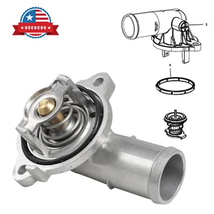 Nueva carcasa de termostato de motor de aluminio para 5184977AE Chrysler 300 Dodge Charger - Imagen 1 de 10