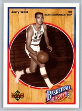 1991 Upper Deck #1 Jerry West  Basketball Heroes Jerry West