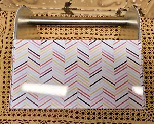 Siehe Jane Arbeit Dose Caddy Gartenarbeit Caddy Kunst Zubehör Schreibtisch Aufbewahrung Farbe Chevron - Bild 1 von 8