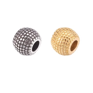 10pcs 304 Stainless Steel European Large Hole Rondelle Beads Spacer 10.5x8.5mm - Picture 1 of 5