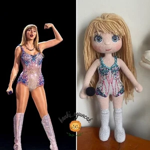 Taylor Swift Eras Tour Outfits Fan Collectibles Gift celebrity Red Crochet pop