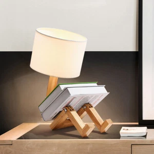 Modern Adjustable Creative Desk Lamp Fabric Shade Table Light Reading Bedside - Picture 1 of 12