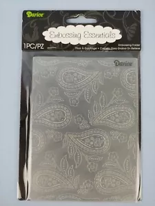 Darice Embossing Essentials Ordner 1218-30 Paisley Hintergrund Handwerk Scrapbooking - Bild 1 von 8