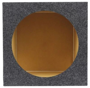 Rockville RSQ12S 0.75 Cu Ft, Single 12" Sealed 3/4" MDF Car Sub Enclosure Box - Picture 1 of 3