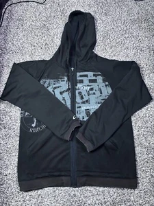 Vintage Oakley Software Brand Logo 2000s Black Hoodie Sweatshirt Sz L - Picture 1 of 16