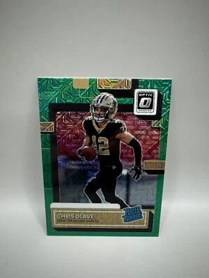 2022 Donruss Optic Rated Rookies Preview Green Mojo #309 Chris Olave RR - Image 1 of 2