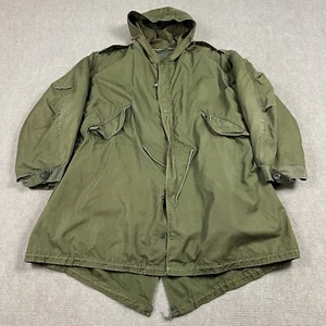 Parka de colección años 50 militar M51 cola de pez con forro para hombre grande OG-107 USGI USGI Ejército de EE. UU. - Imagen 1 de 11
