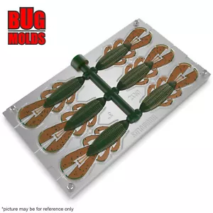 Bait DIY Fishing Mold Soft Plastic Baits Lure Plastisol Bass BanditoBugCraws - Picture 1 of 4