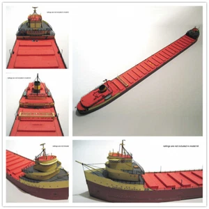 New DIY 1:400 Scale US Edmund Fitzgerald Ore Carrier Cargo 3D Paper Model Kits - Picture 1 of 5