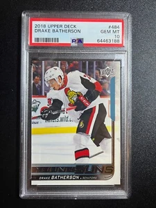 2018 Upper Deck Drake Batherson Young Guns Rookie PSA 10 - Picture 1 of 2