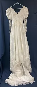 Vintage Alfred Angelo Size 4 Wedding Gown Dress - Picture 1 of 20