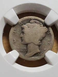 1916-D Mercury Dime NGC AG3... Key Date! - Picture 1 of 4