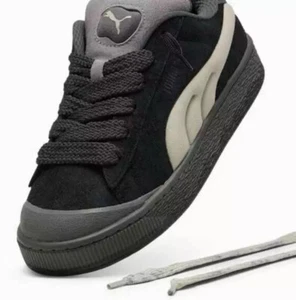 Puma Suede Xl Crush Lace Up Mens Black Sneakers Casual Shoes 39909902 Size 13 - Picture 1 of 8
