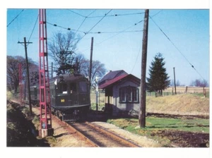 Refugio de pasajeros ferroviario London & Port Stanley, 1952, Union ON, postal cromada - Imagen 1 de 2