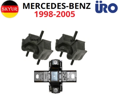 Engine & Transmission Mount Set of 3 For 1998-2005 Mercedes-Benz Vehicles URO - Image 1 of 3